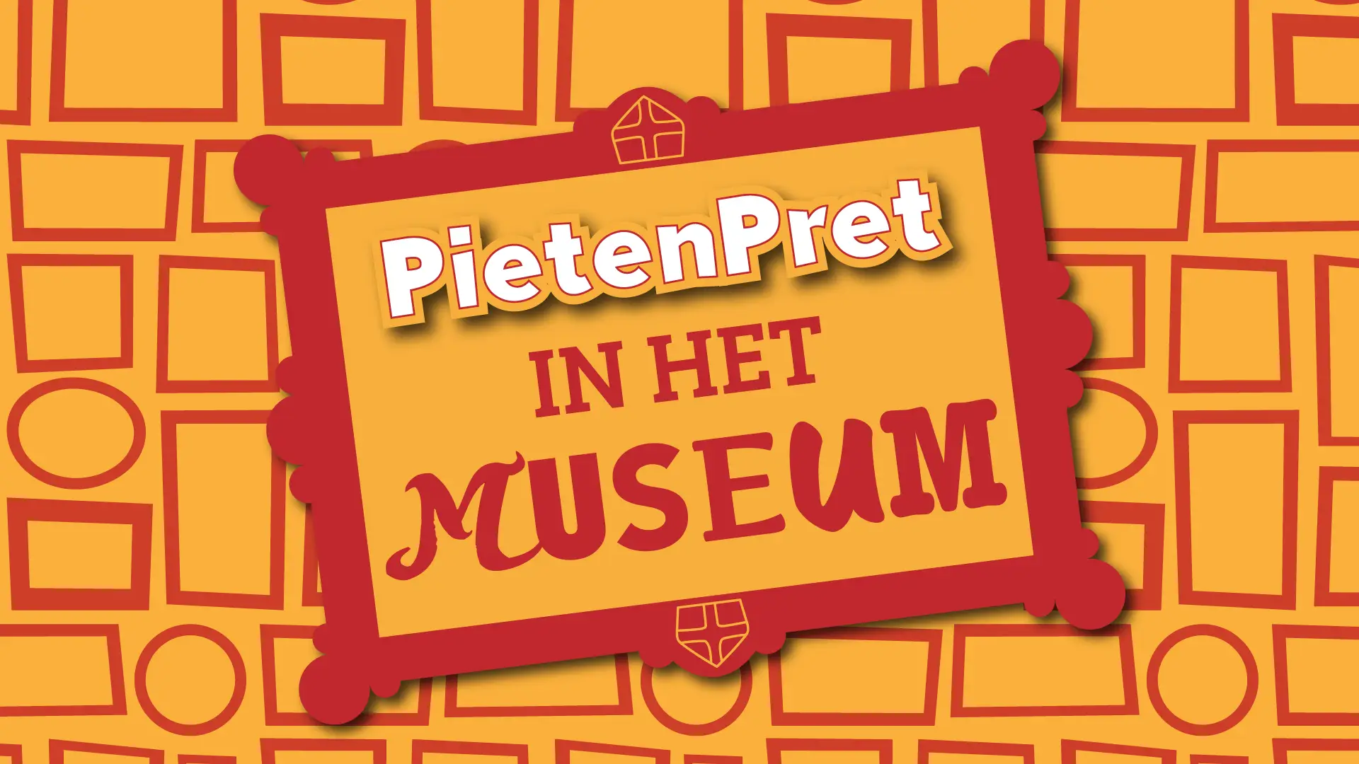 Logo van Pietenpret in het Museum